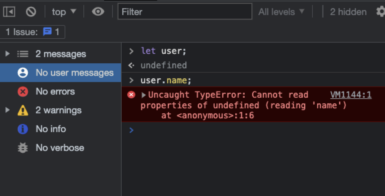 ¿Qué significa "Uncaught TypeError Cannot read properties of undefined